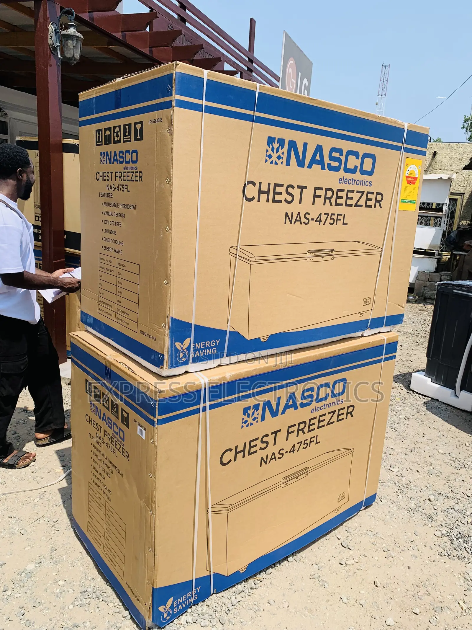 Brand New Nasco 400 LTRS Chest Freezer – Black (NAS-475FL-B)