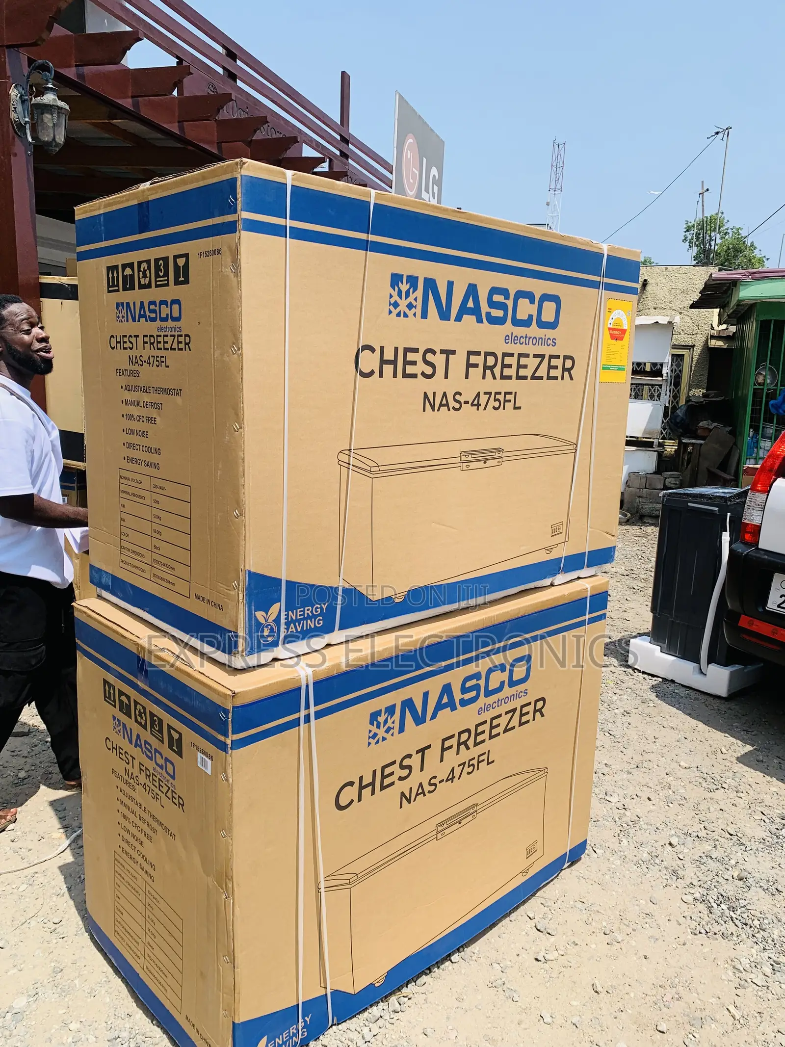 Brand New Nasco 400 LTRS Chest Freezer – Black (NAS-475FL-B)