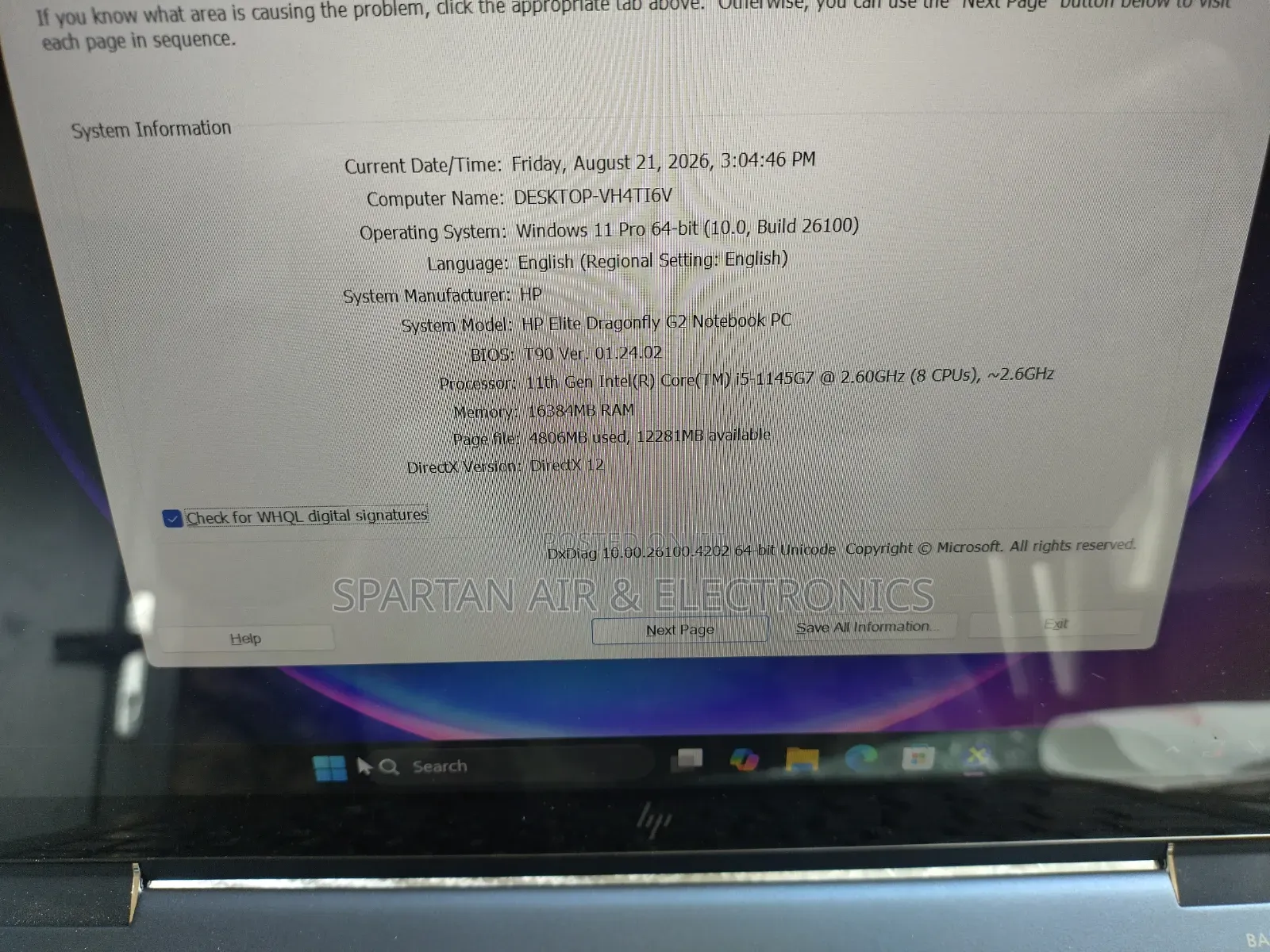 Laptop HP Elite Dragonfly x360 11th Gen 16GB Intel Core i5 SSD 512GB