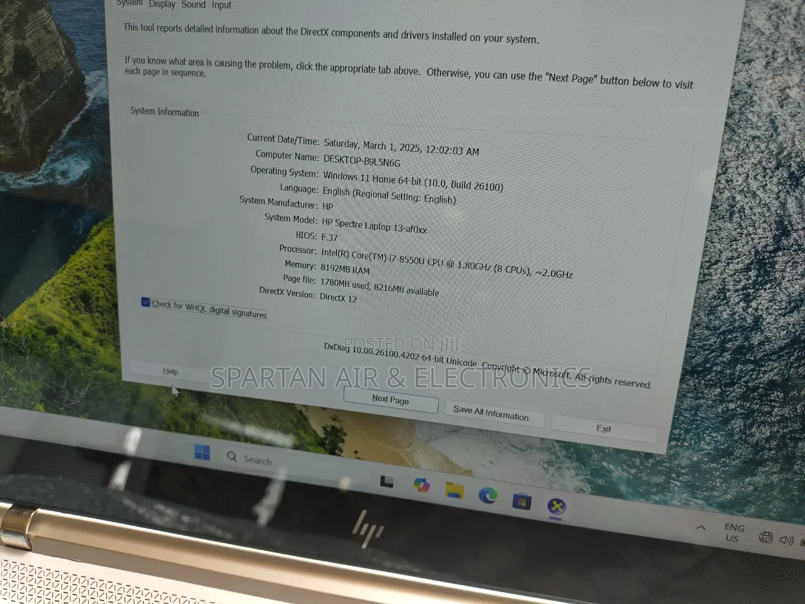 Laptop HP Spectre 14 8GB Intel Core i7 SSD 512GB