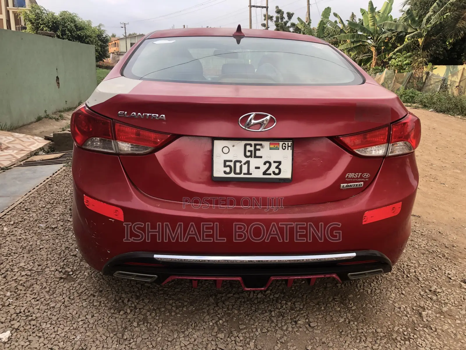 Hyundai Elantra GLS Sedan FWD (1.8L 4cyl 6A) 2013 Red