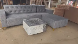 L-Shape Sofa Set With Stylished Table