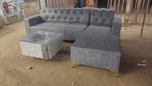 L-Shape Sofa Set With Stylished Table