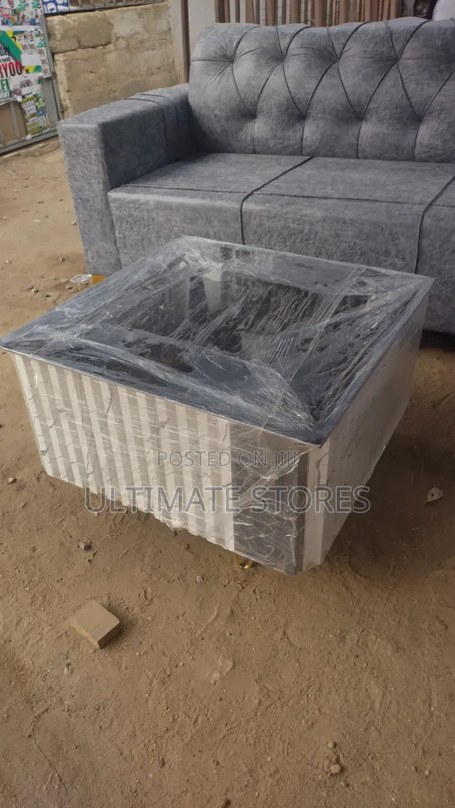L-Shape Sofa Set With Stylished Table