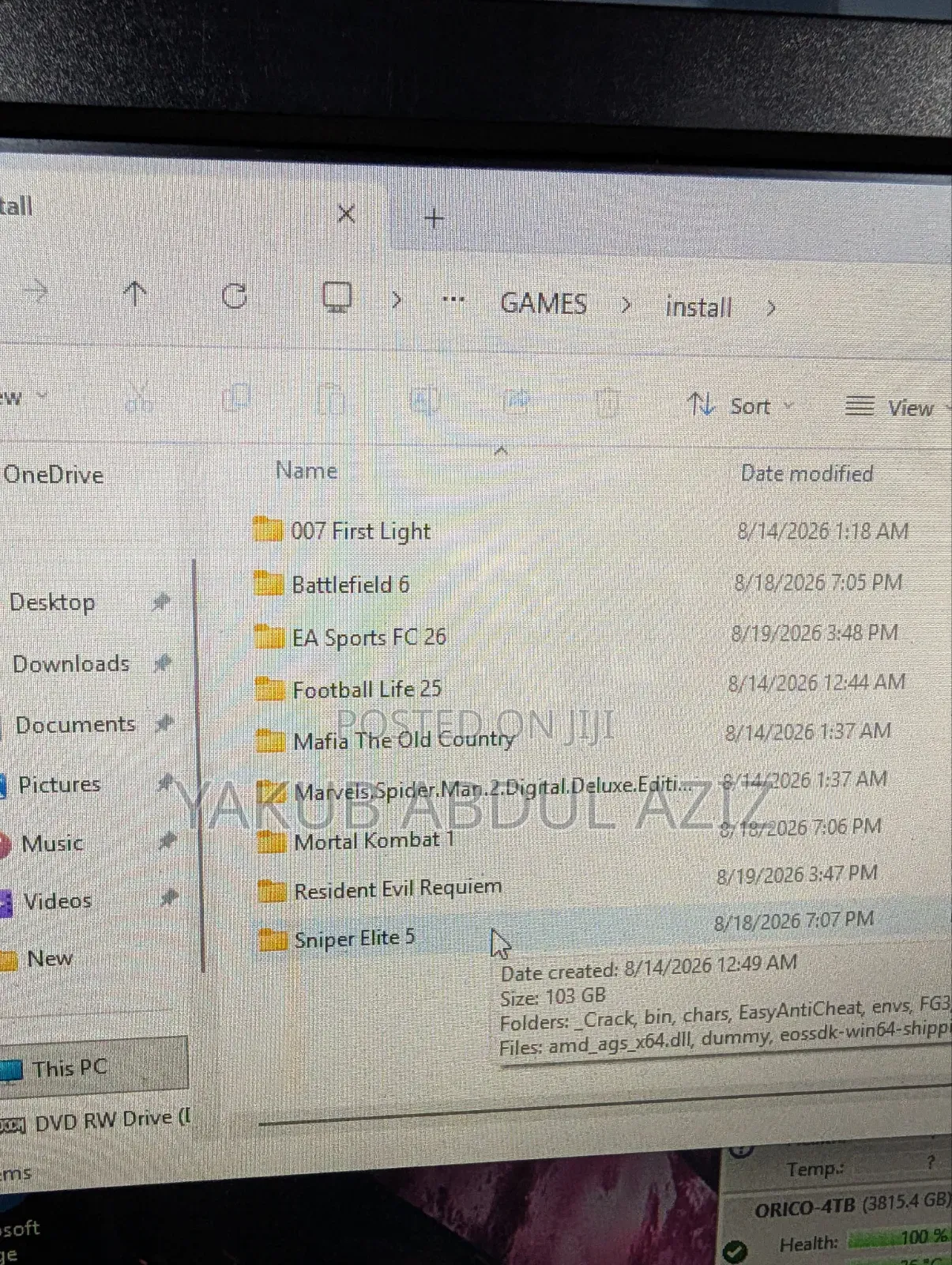 Desktop Computer HP Omen 870 16GB Intel Core i7 HDD+SSD 1T