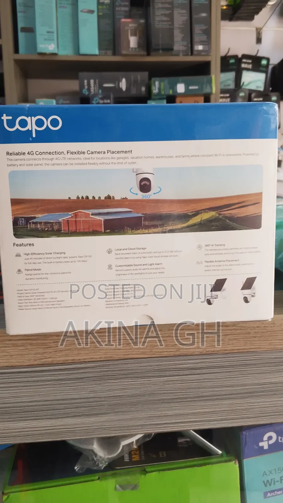 Tapo Solar-Power Pan/Tilt 4G LTE Security Camera Kit/ Tapo C615G KIT