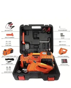 Portable Electronic Car Jack and Pum