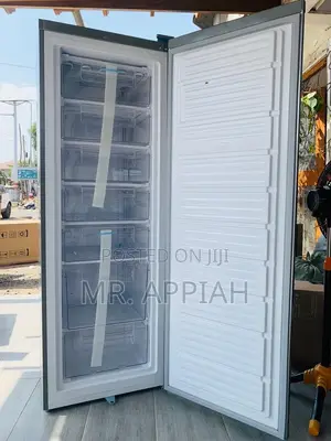 Choose Efficient Pearl Single Door Upright Standing Freezer(Gray).