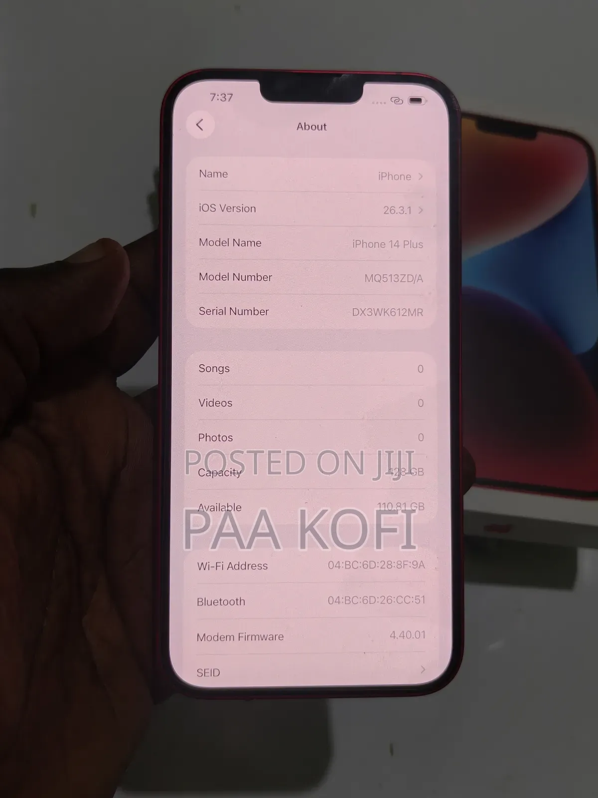 Apple iPhone 14 Plus 128 GB Red
