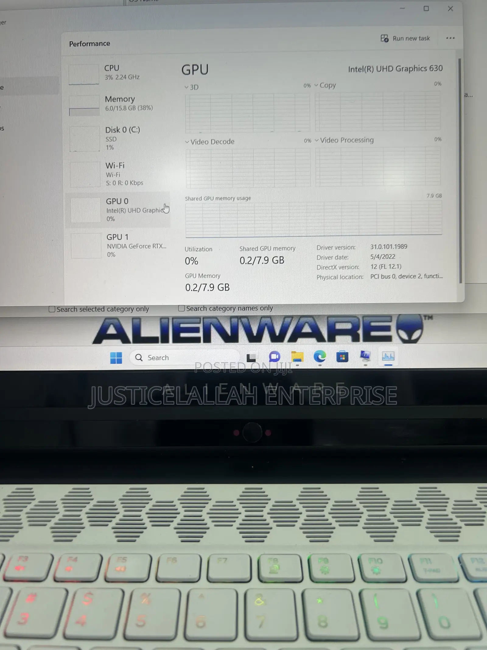 Laptop Alienware 15 R2 16GB Intel Core i7 SSD 512GB