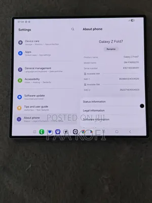 New Samsung Galaxy Z Fold7 256 GB Silver