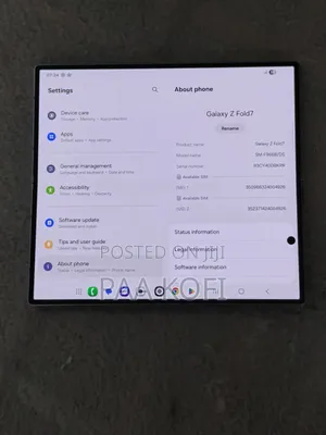 New Samsung Galaxy Z Fold7 256 GB Silver