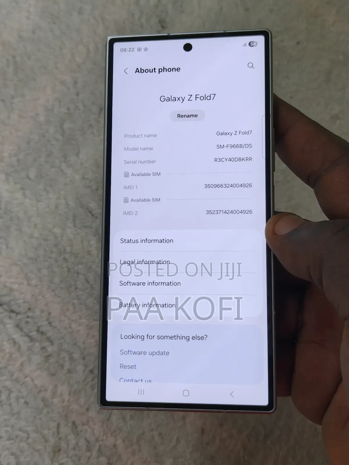 New Samsung Galaxy Z Fold7 256 GB Silver