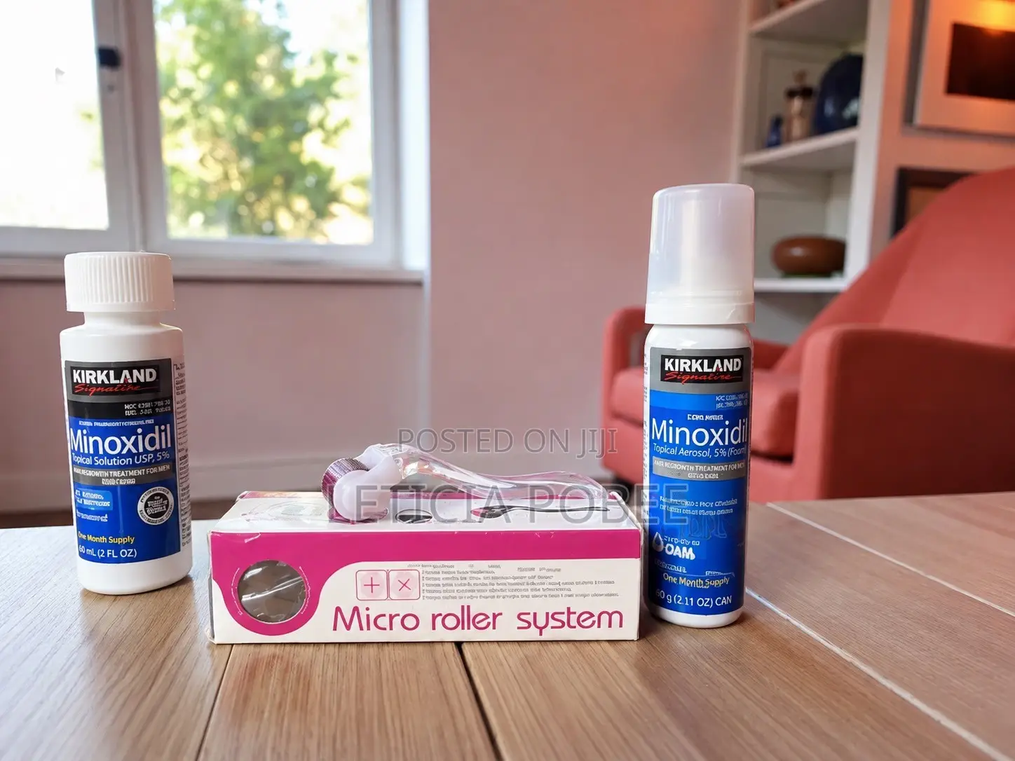 Kirkland Minoxidil 5% Solution + Foam + Micro Roller Set