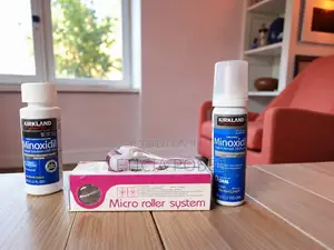 Kirkland Minoxidil 5% Solution + Foam + Micro Roller Set