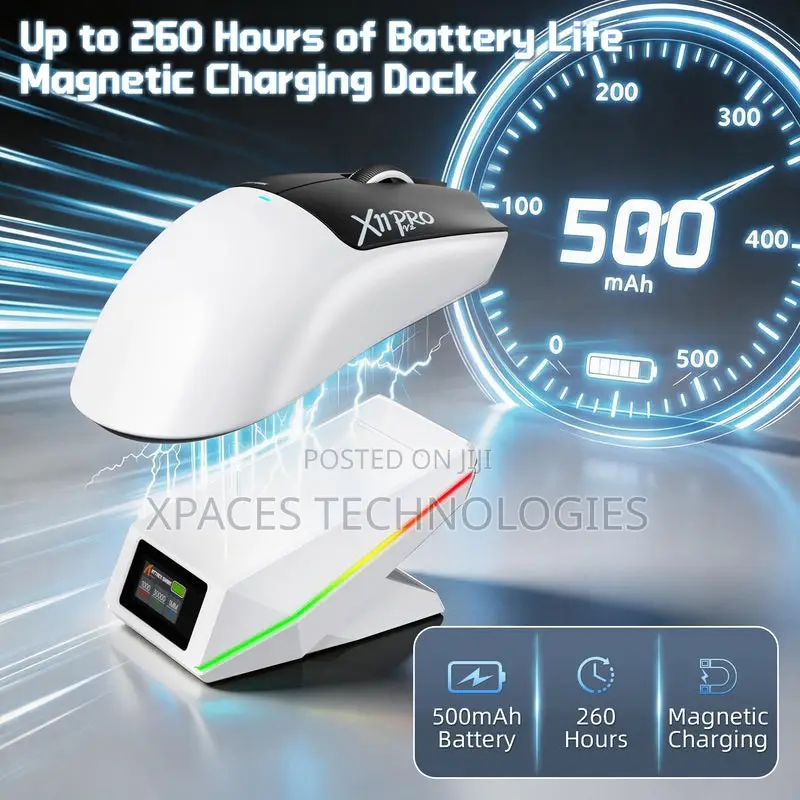 ATTACK SHARK X11 PRO V2 Wireless Gaming Mouse + Display Charging Dock
