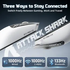 ATTACK SHARK X11 PRO V2 Wireless Gaming Mouse + Display Charging Dock