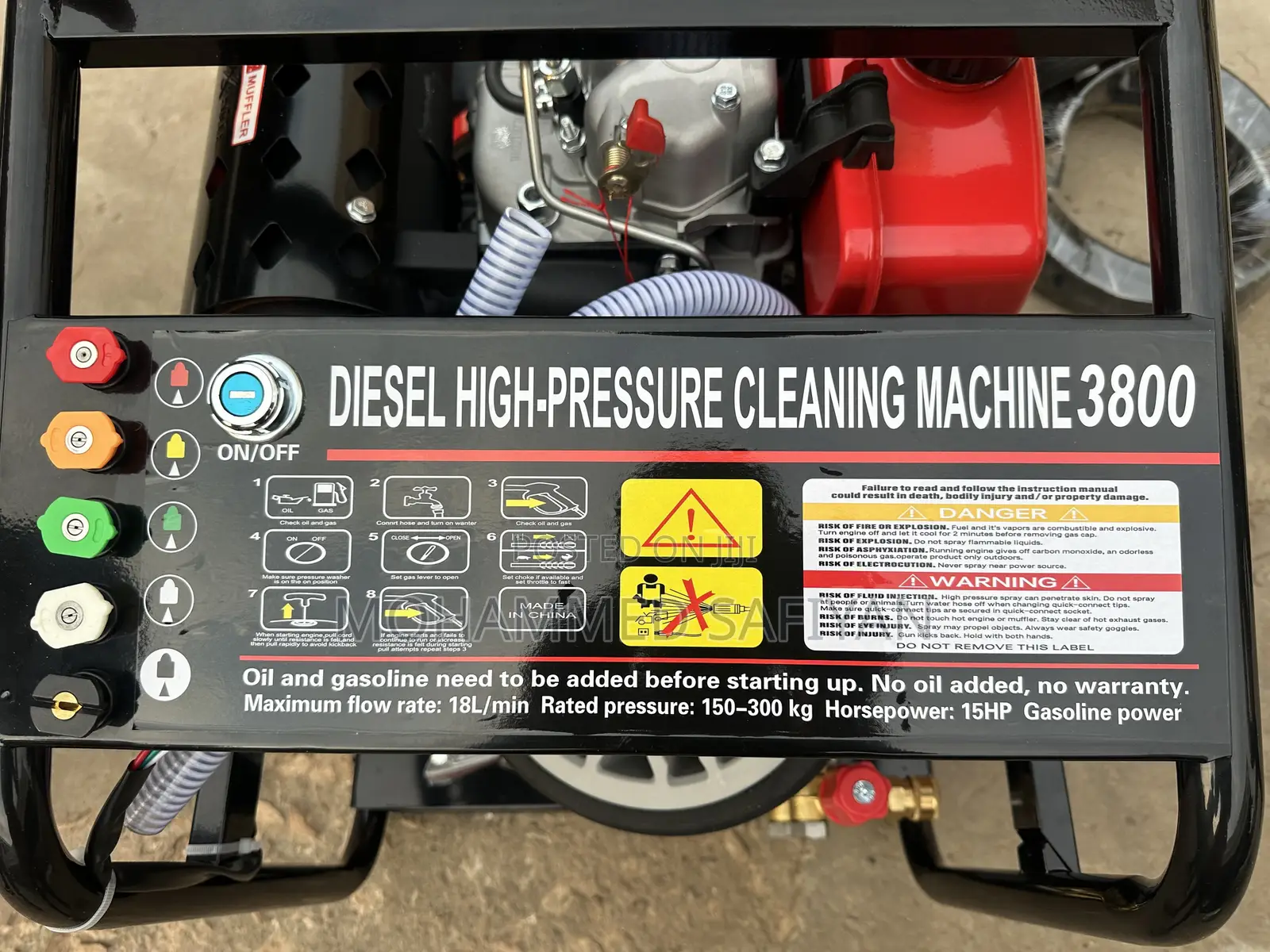 Diesel Powered High Pressure Washing Machine