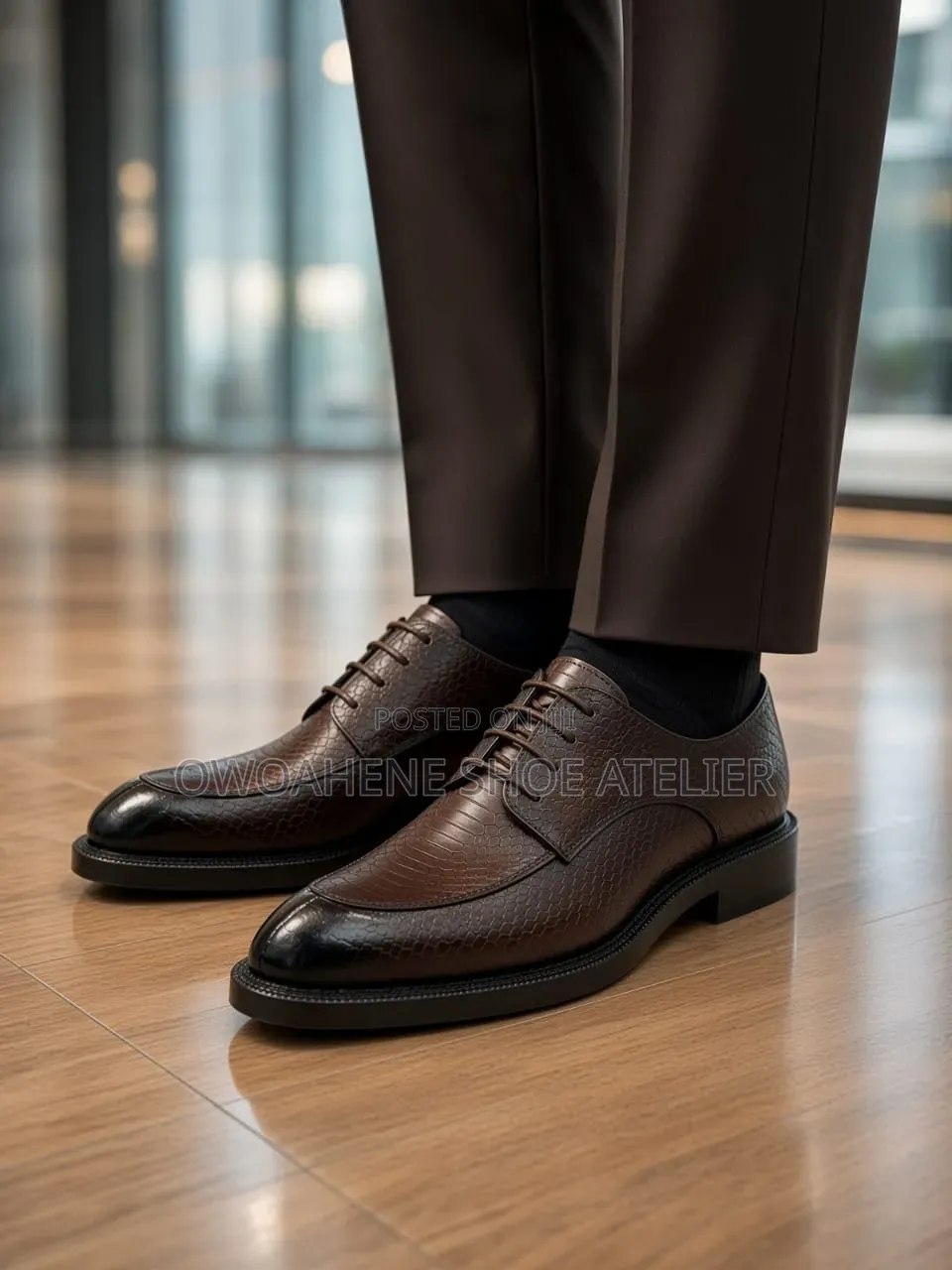 Sophisticated Berluti Tan Textured Lace-Up Shoes