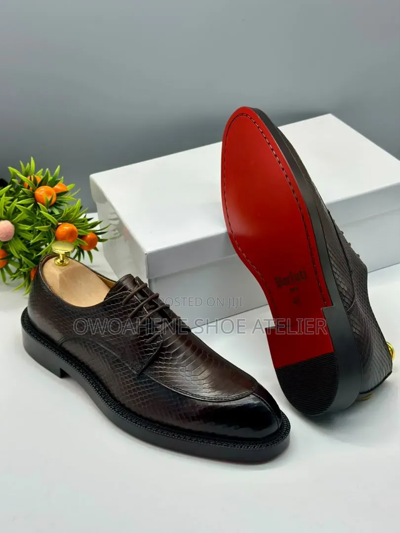 Sophisticated Berluti Tan Textured Lace-Up Shoes
