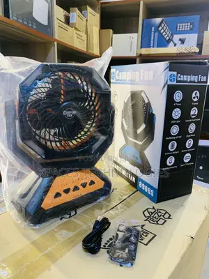 20000mAh Portable Rechargable Camping Fan With Night Led