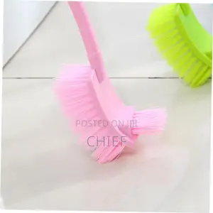Double Sided Plastic Bathroom Wc Cleaning Brush