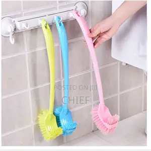 Double Sided Plastic Bathroom Wc Cleaning Brush