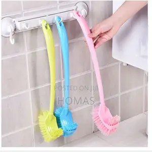 Double Sided Plastic Bathroom Wc Cleaning Brush