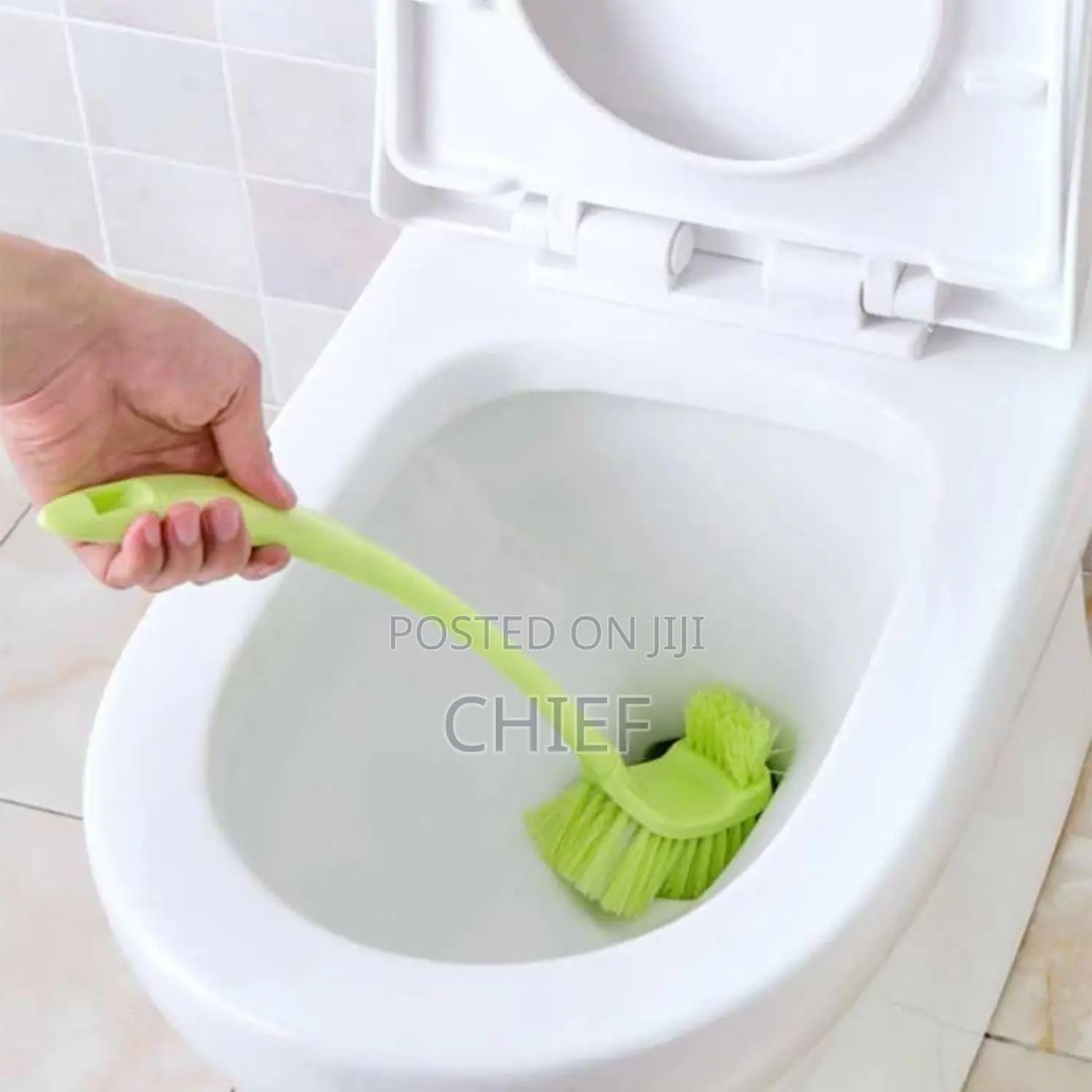 Double Sided Plastic Bathroom Wc Cleaning Brush