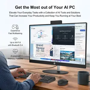 New Desktop Computer HP AiO 24 8GB Intel Core Ultra 5 SSD 512GB