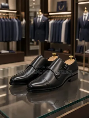 Berluti Men's Black Double Monk-Strap Dress Shoes