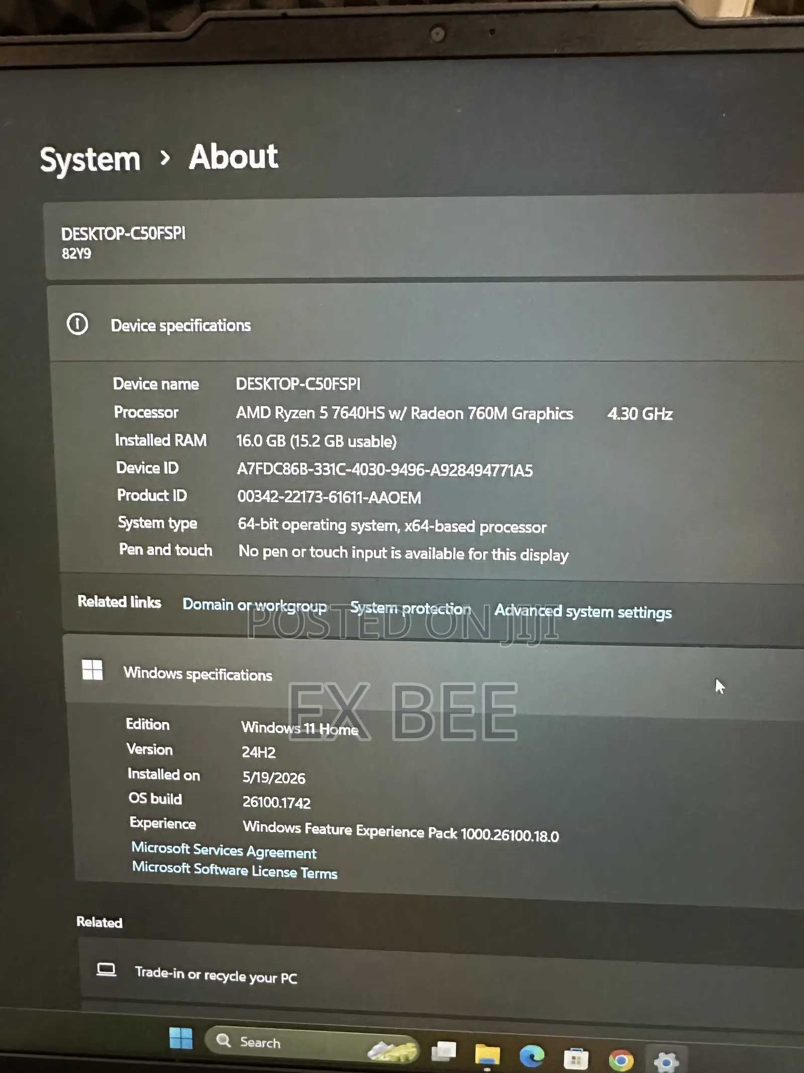 Laptop Lenovo Legion 5 16GB AMD Ryzen 5 SSD 512GB