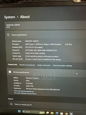 Laptop Lenovo Legion 5 16GB AMD Ryzen 5 SSD 512GB