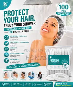 100 Disposable Shower Cap