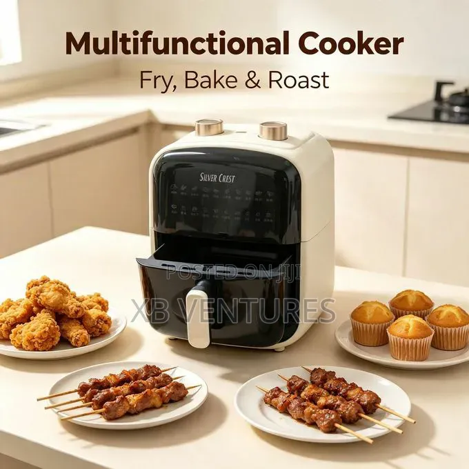 Silver CREST 10 Litre Digital Air Fryer Oil Free Multifunctional Cook