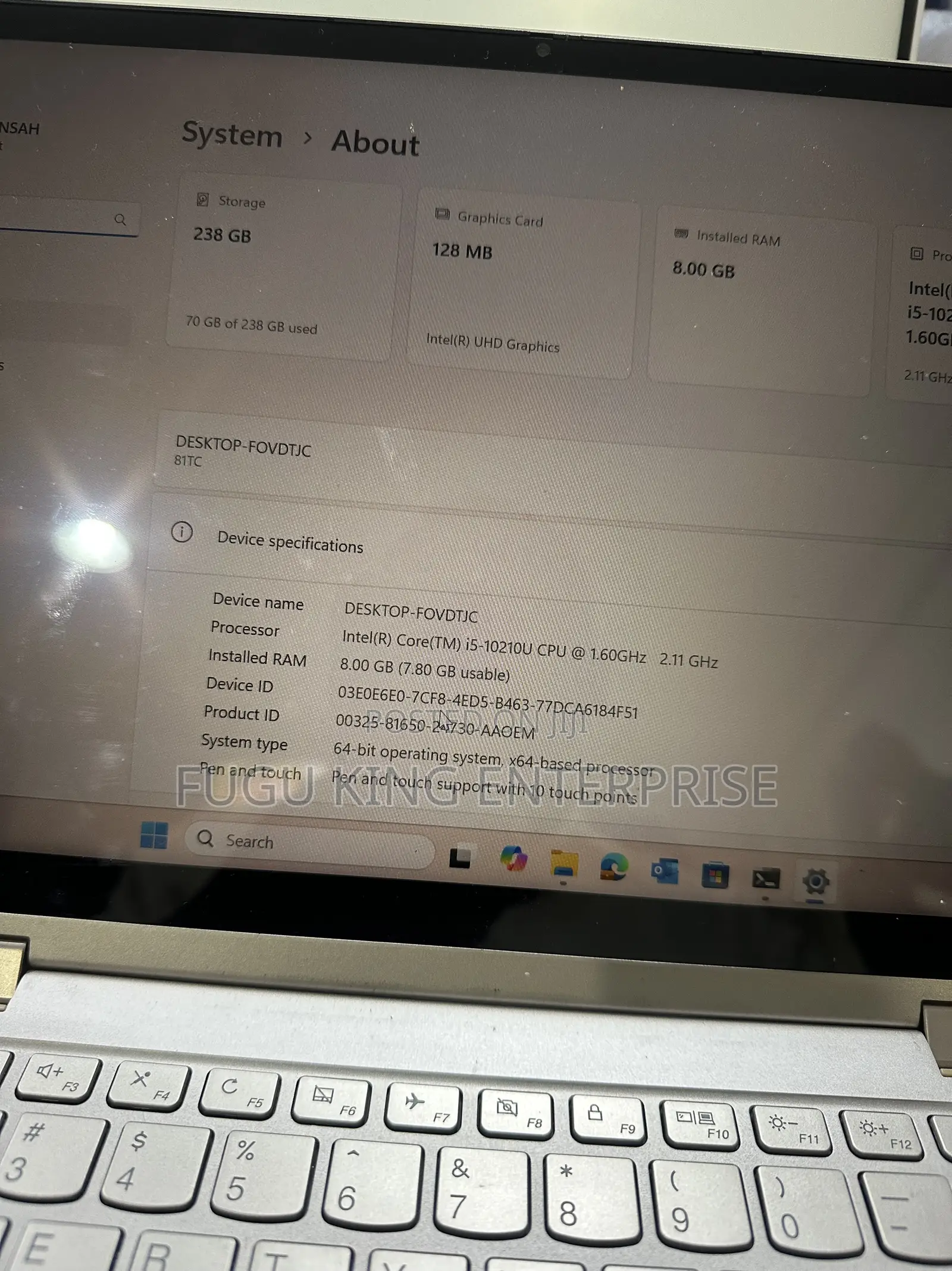 Laptop Lenovo Yoga C740 8GB Intel Core i5 SSD 256GB