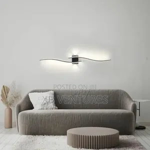 LED Wave Bedside Wall Lamp, Corridor Wall Lamp - 3-Color Dimmable