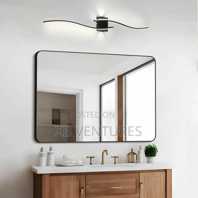 LED Wave Bedside Wall Lamp, Corridor Wall Lamp - 3-Color Dimmable