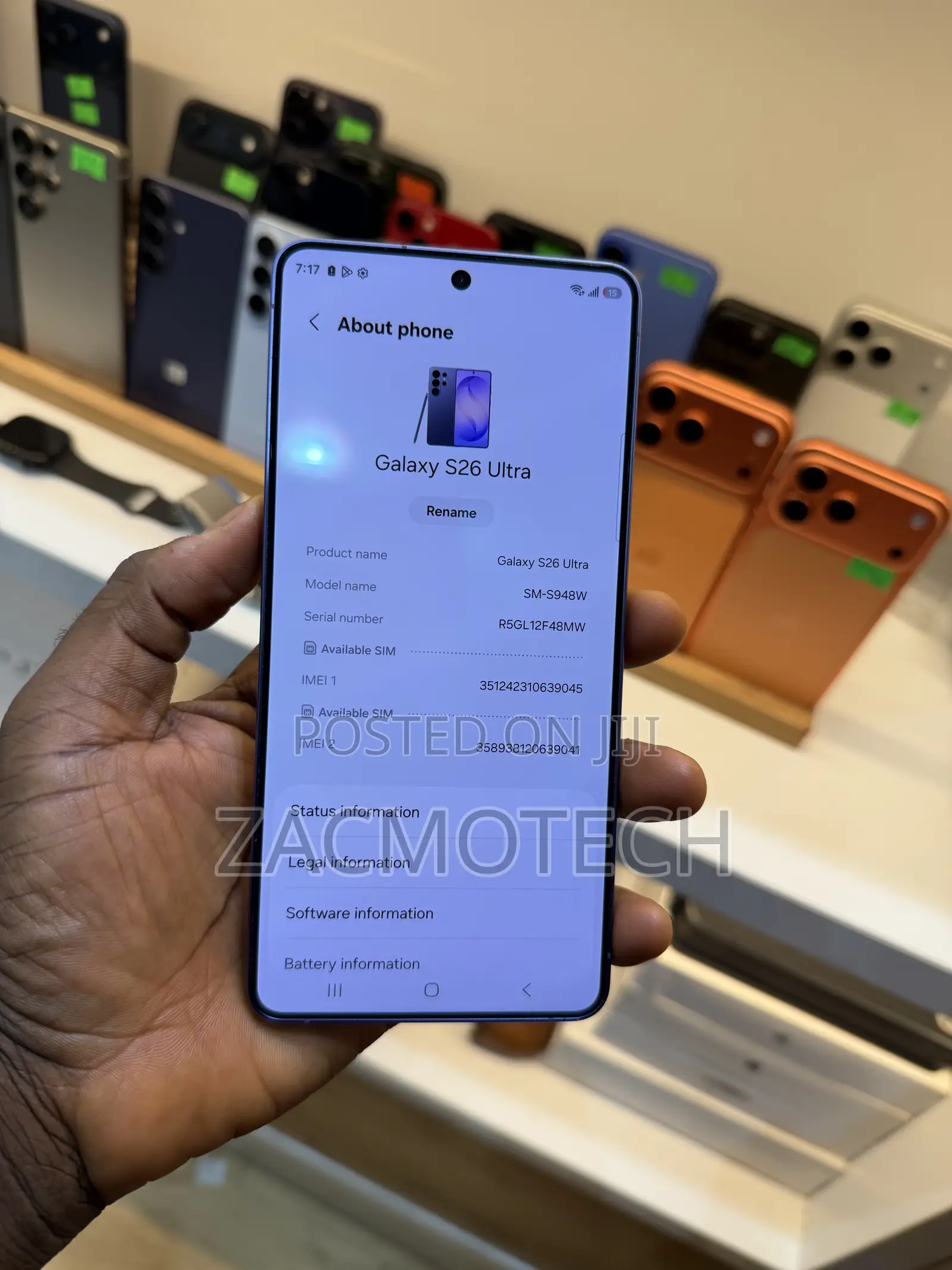 Samsung Galaxy S26 Ultra 5G 512 GB Blue