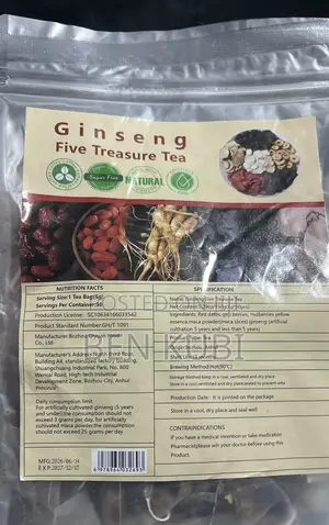 Ginseng Five Treasure Tea- 30 Bags