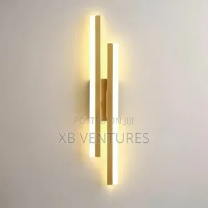 Gold 48CM Three-Color Light Minimalist Wall Lamp Acrylic Strip Light