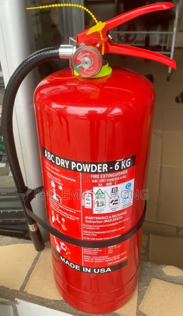6kg Abc Dry Chemical Powder Fire Extinguisher