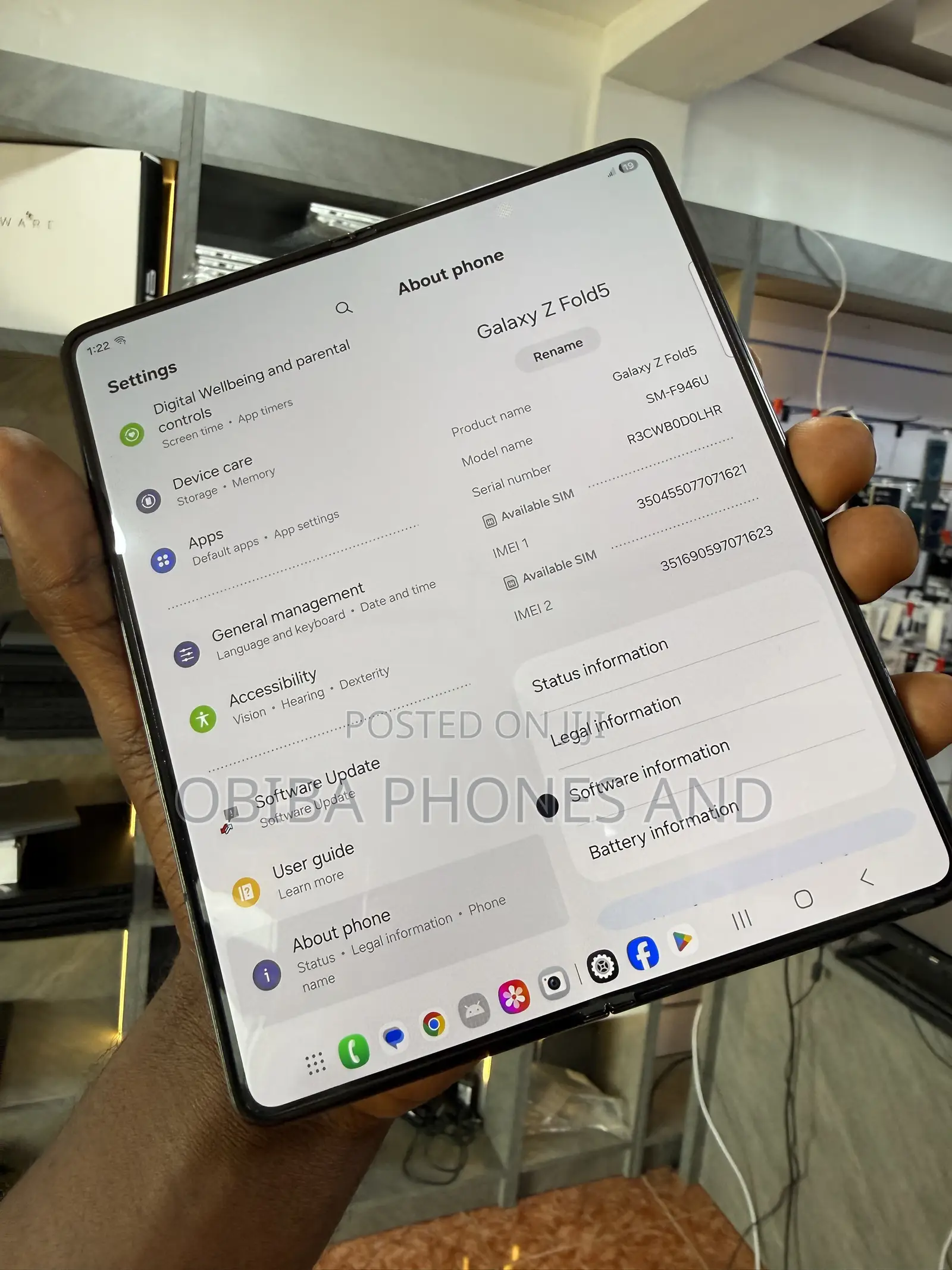 Samsung Galaxy Z Fold 5 256 GB Black