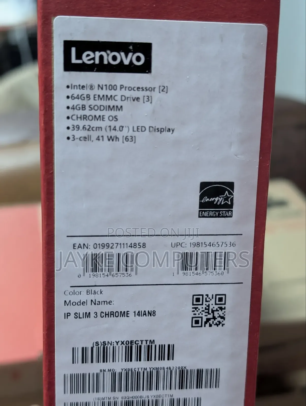 New Laptop Lenovo Chromebook N42 4GB Intel Celeron SSD 60GB