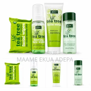 Tea Tree Facial Set - Scrub, Face Wash, Toner, Wipe