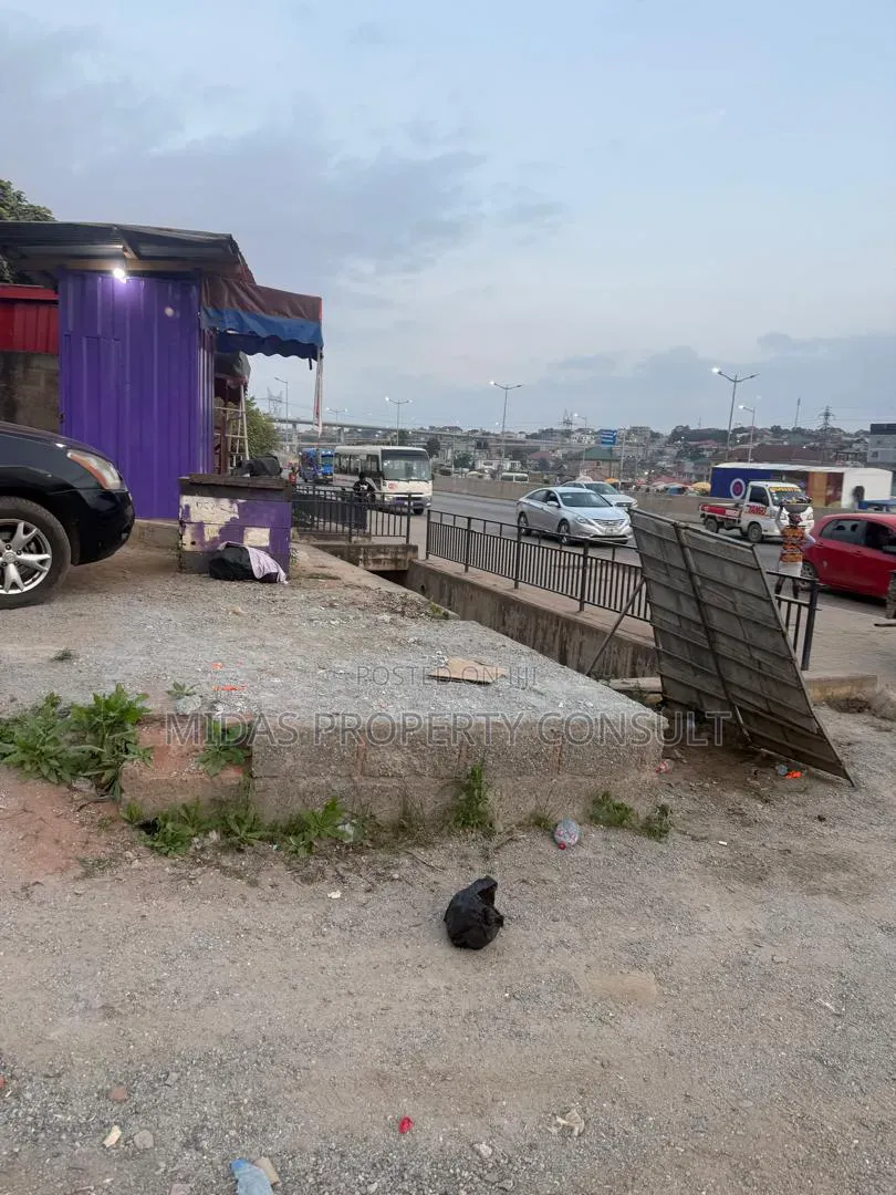 Main Roadside Land for Sale at Pokuase