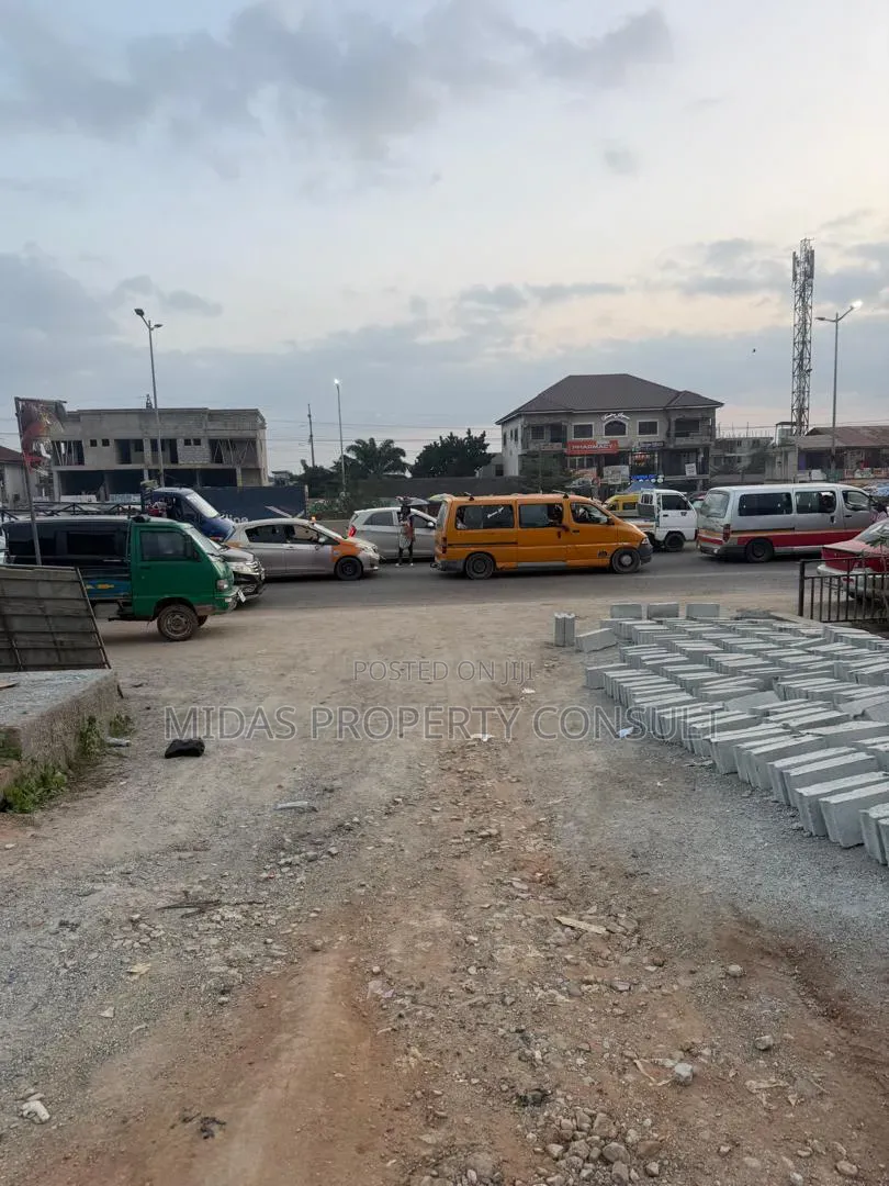 Main Roadside Land for Sale at Pokuase