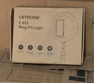Letscom F-533 10 Inch Ring Light With Bluetooth Shutter Remote