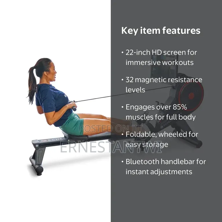 22" Touch Screen Rowing Machine From Echelon, UK