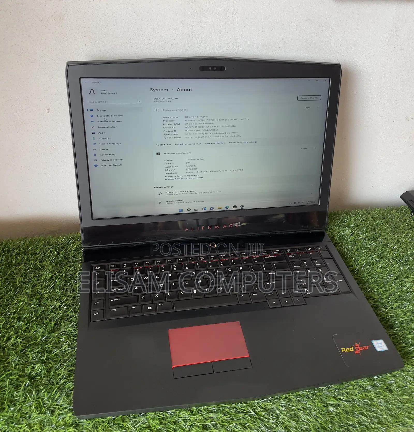 Laptop Alienware 17 R4 24GB Intel Core i7 SSD 512GB